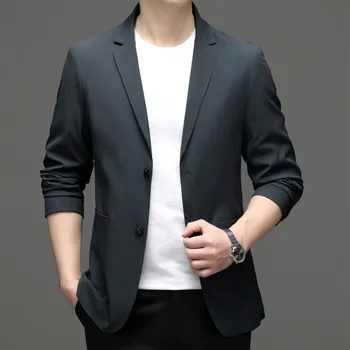 6342-2023 Мужской костюм весенний новый деловой профессиональный мужской пиджак повседневная корейская версия костюма