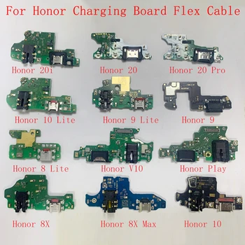 Оригинальный USB порт зарядного устройства док-станция для Huawei Honor 20 20Pro 8 9 10 Lite V10 Play 8X Max 10 USB Разъем для зарядки Flex
