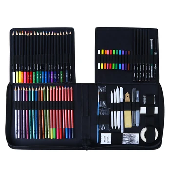 Профессиональные цветные карандаши 122 шт, набор водорастворимых акварельных карандашей, Масляный карандаш с металлическим покрытием, Карбоновый карандаш для художников, товары для рукоделия