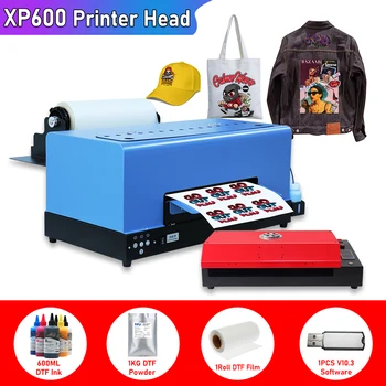 A3 XP600 impresora dtf Машина для переноса DTF A3 с держателем рулона Непосредственно на пленочный принтер для печатной машины для футболок