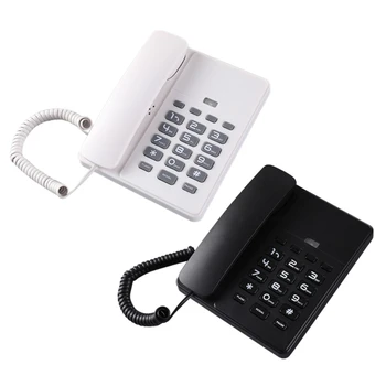 Проводной стационарный телефон Y5GE HCD на английском языке с отключением звука, , и повторным набором