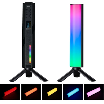 W200 RGB Ламповый Ручной Светильник с магнитом 2500k-9000k, 20 Цветовых эффектов, светодиодные фонари для фотосъемки, Палочка для фотосъемки в атмосфере вечеринки