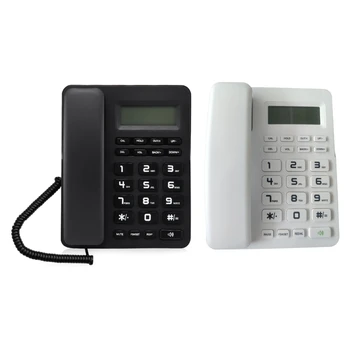 Офисный телефон с памятью входящих вызовов, настройкой будильника, громкой связью на столе и стене