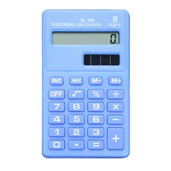 Карманный Портативный электронный калькулятор из 8 цифр Надежный ABS Карманный ручной калькулятор Канцелярские принадлежности