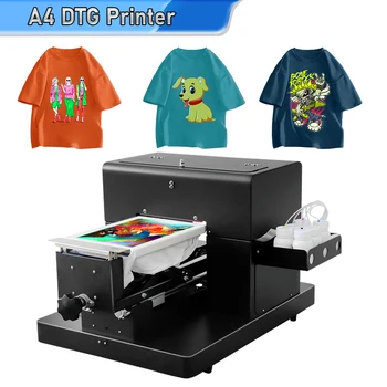 Принтер A4 DTG Для печати футболок, Набор Текстильных чернил, Чернила Impresora DTG Для Печати темной Светлой одежды, Печатная машина для печати футболок A4 DTG