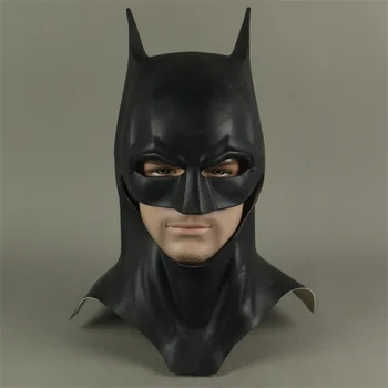 Латексная маска Брюса Уэйна из фильма о супергерое, косплей костюм, маски для Вечеринки на Хэллоуин