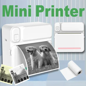Мини-карманный принтер, Беспроводной термопринтер BT с термобумагой, портативный принтер для фото-этикеток, исследование изображений, Примечание К Рисунку