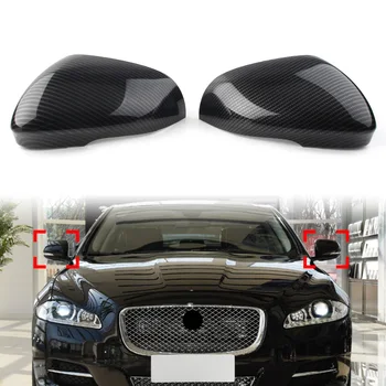 2x Крышка Зеркала заднего вида Из Углеродного волокна ABS Для Jaguar XF XFR XFR-S XE XJ XJR XK XKR XKR-S, Аксессуары для стайлинга автомобилей