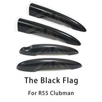 Крышка дверной ручки автомобиля с черным флагом для BMW MINI Cooper S Clubman R55 Countryman R60, Аксессуар для крышки ручки автомобиля