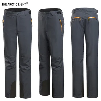 Мужские лыжные брюки ARCTIC LIGHT Для Русских Прыжков, Толстая теплая Ветрозащитная флисовая подкладка, Съемные походные брюки для улицы, зимние