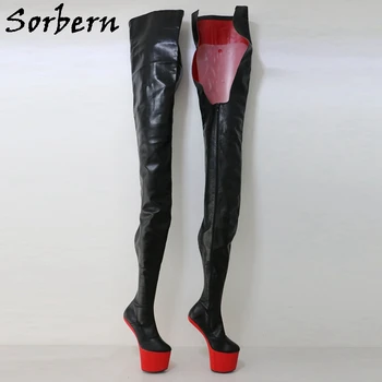 Sorbern/Пикантный легкий ботинок без каблука с промежностью 97 см, внутренняя длина голенища 150 см, Внешняя Фетиш-обувь Унисекс, индивидуальный цвет