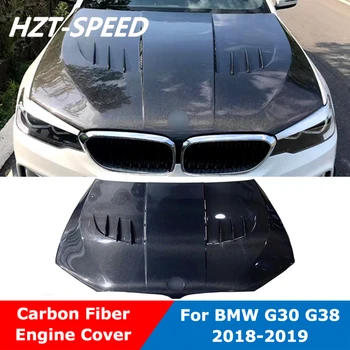 Передние Капоты двигателя из Углеродного Волокна, Автомобильные капоты Для BMW 5 серии G30 G38, Тюнинг 2018-2019