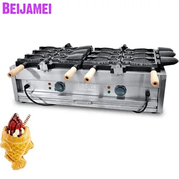 Коммерческая машина BEIJAMEI для производства мороженого Тайяки /вафельница Тайяки / Машины для формования тортов в форме большой рыбы