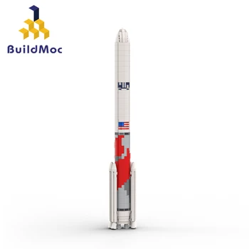 BuildMOC Американский 1:110 Вулкан Кентавр Ракета Строительный Блок Набор Saturn Carrier Ракета-носитель Кирпичи Игрушки Детский подарок на День Рождения