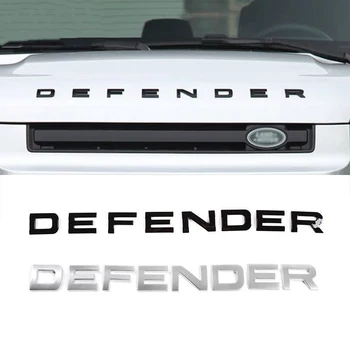 Автомобильная Передняя Головка Капот Буквы Логотип Значок Эмблема Наклейки Наклейка Для Land Rover Defender 90 110 2023 2022 2020 Аксессуары для укладки