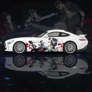 Шпионские наклейки в стиле Аниме для защиты автомобиля, креативная наклейка, модификация внешнего вида кузова автомобиля, декоративная наклейка