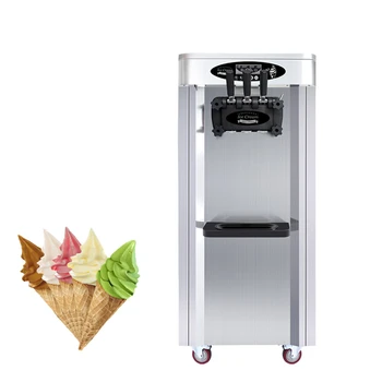 Производитель мороженого с сертификатом CE, машина для производства мягкого мороженого с тремя вкусами, фабрика прямых поставок Машины для производства мороженого