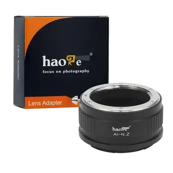Адаптер для ручного крепления объектива Haoge для объектива Nikon Nikkor F/AI/AIS/D к камере Nikon Z Mount, такой как Z6 Z7