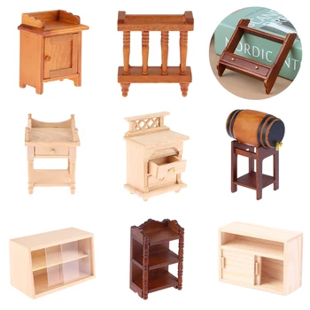 Миниатюрная модель шкафа для кукольного домика 1: 12, Имитация шкафа для хранения мебели, игрушечный кукольный домик, аксессуары для спальни, гостиной