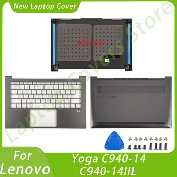 Новый Чехол для Lenovo Yoga C940-14 C940-14IWL C940-14IIL ЖК-Задняя крышка Подставка для Рук Нижняя Крышка Верхний Корпус Ноутбука Серый
