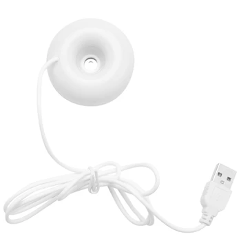 Белый пончик увлажнитель USB офисный настольный мини-увлажнитель портативный креативный очиститель воздуха белый