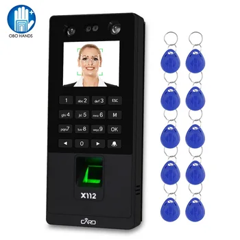 Биометрическая Система клавиатуры контроля доступа к лицу RFID Отпечатки пальцев, Машина учета рабочего времени, Поддержка пароля для лица, сеть TCP/ IP USB