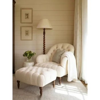 Американский диван для гостиной, легкая Роскошная Небольшая Квартира, Спальня, Может Лежать Кресло Для Отдыха, Кресло с откидной спинкой, ретро