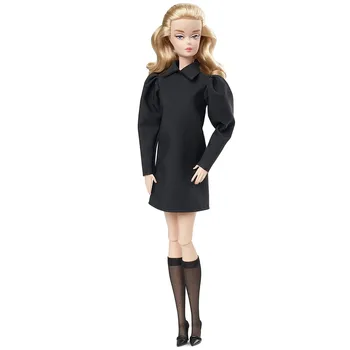 Фирменная кукла Barbie Best in Black, Коллекция модных моделей, Кукла Из натурального Шелка, Черное Платье для Тела, Издание Toy Girl Gift GHT43