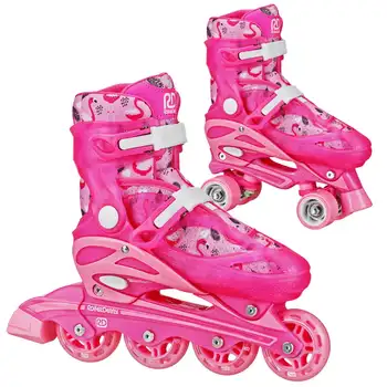 Комбинированные роликовые коньки 2 в 1 для девочек, Flamingo (Размер 12-2), Аксессуары для роликовых коньков Patinetes eléctricos Longboar