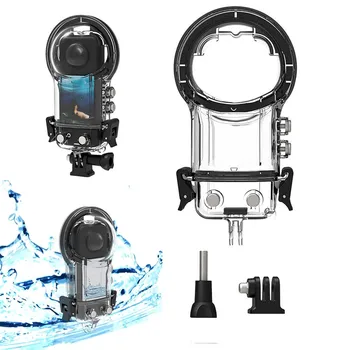 1 шт., водонепроницаемый чехол для Insta360 X3, Аксессуары, коробка для подводной защиты, оболочка для дайвинга, Защитная рамка, Детали панорамной камеры