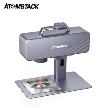ATOMSTACK M4 Ручной мини портативный лазерный гравер для маркировки логотипов, металл, 20 Вт, волоконно-лазерная маркировочная машина