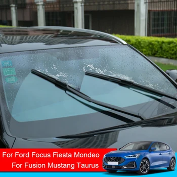 Щетки стеклоочистителя автомобиля Резиновые Бескаркасные Без Кронштейнов для Ford Fiesta Focus Mondeo Fusion Mustang Taurus 2002-2024 Аксессуар