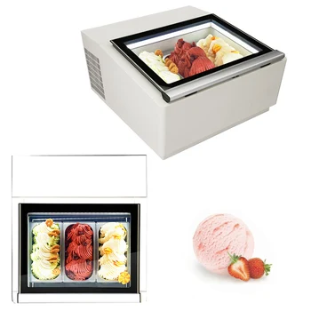 Витрина для мороженого/Охладитель для витрин/Столешница для хранения мороженого
