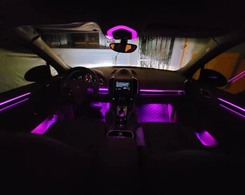 Система освещения автомобиля внутренняя среда Светодиодная атмосфера для Porsche Cayenne 2010-2017