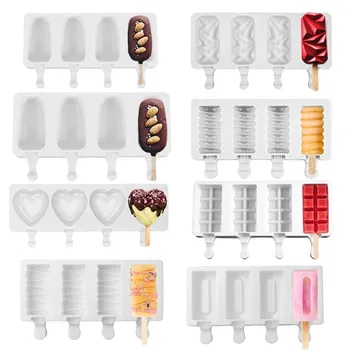 Новая силиконовая форма для мороженого, силиконовые формы, формы для эскимо, формы для мороженого, форма для лолли, форма для тортов, производители мороженого