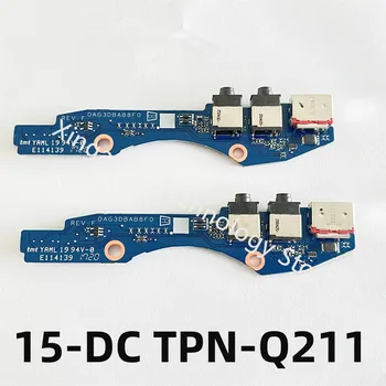 Оригинал для ноутбука HP 15-DC TPN-Q211 IO USB Разъем Аудио Плата для наушников DAG3DBAB8F0 100% Тест В порядке