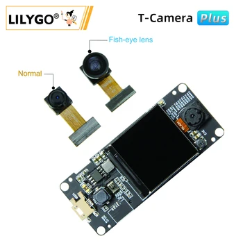 LILYGO® TTGO T-Camera Plus ESP32 CAM Development Board 8MB Модуль камеры SPRAM OV2640 1,3-дюймовый OLED-дисплей Фронтальная камера заднего вида