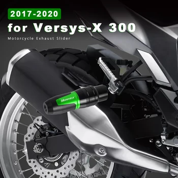 Аварийная Накладка Мотоцикла Алюминиевый Слайдер Выхлопа Versys X300 Аксессуары для Kawasaki Versys-X 300 2017 2018 2019 2020 Защита