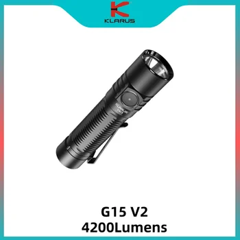 KLARUS G15 V2 Мощный светодиодный фонарик XHP70.2 LED max 4200 Lumen USB Перезаряжаемый С батареей 21700 5000 мАч Troch Lantern