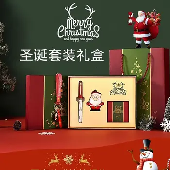 Набор Рождественских Подарочных Коробок Для Авторучки в стиле Герцога Санта-Клауса Для Студентов