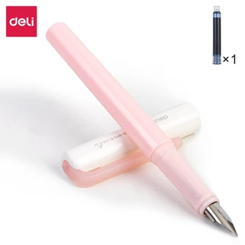 Перьевая ручка Deli EF, милая ручка, офисная ручка, принадлежности для школьников, высококачественная ручка, канцелярские принадлежности для письма