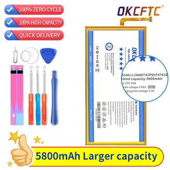 OKCFTC 100% Новый Оригинальный Высококачественный 3,8 В 5800 мАч Li3846T43P6hF07632 Для AT & T Trek 2 HD Для ZTE K88 Аккумуляторные Батареи