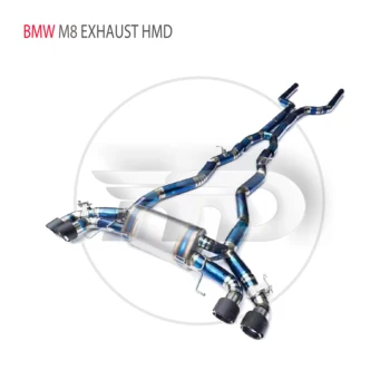 HMD Titanium Выхлопная система Performance Catback для BMW M8, Глушитель для автомобилей, Модифицированная труба с регулируемым клапаном