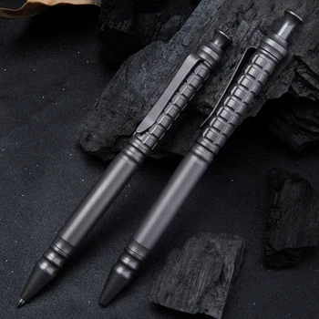 Титановая Шариковая ручка Бизнес-ручка для подписи На Открытом Воздухе Портативная Ppen Черный Зажим для Заправки Ручки