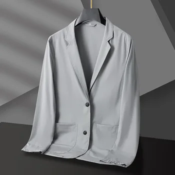 5605-Международная торговля, мужской Модный костюм для отдыха, маленький костюм, корейская версия 121, облегающий костюм, однотонная куртка