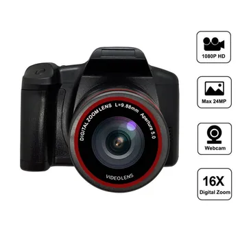 Профессиональная Фотокамера с 16 миллионами Пикселей, Телеобъектив, Цифровая Фотокамера, Фотография HD1080P, 16-кратный Цифровой Зум, Портативная Цифровая Фотокамера