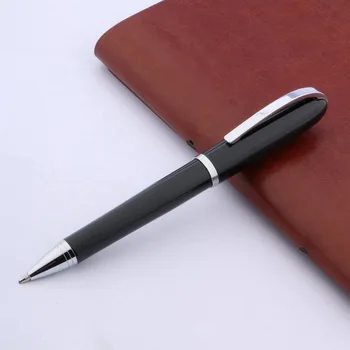 Шариковая ручка Baoer для СТУДЕНТОВ, черный держатель в новом Стиле, металлические Деловые Офисные Школьные принадлежности для Письма