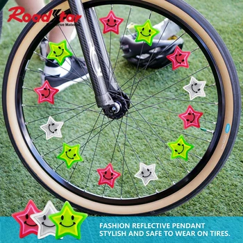 Roadstar Star Велосипедные спицы, Отражатели, Проволока для велосипедных колес, Светоотражающие наклейки, Ленты, Аксессуары для велоспорта 6 шт./упак.