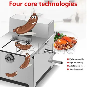 Коммерческая Машина для завязывания колбасных изделий, Ручные Бытовые Машины для намотки колбасных изделий для хот-догов