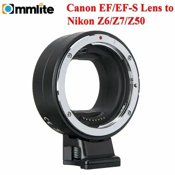 Переходное кольцо для крепления объектива Commlite с автоматической фокусировкой для объектива Canon EF/EF-S к беззеркальной камере Nikon Z-mount